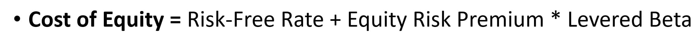 Cost of Equity Formula