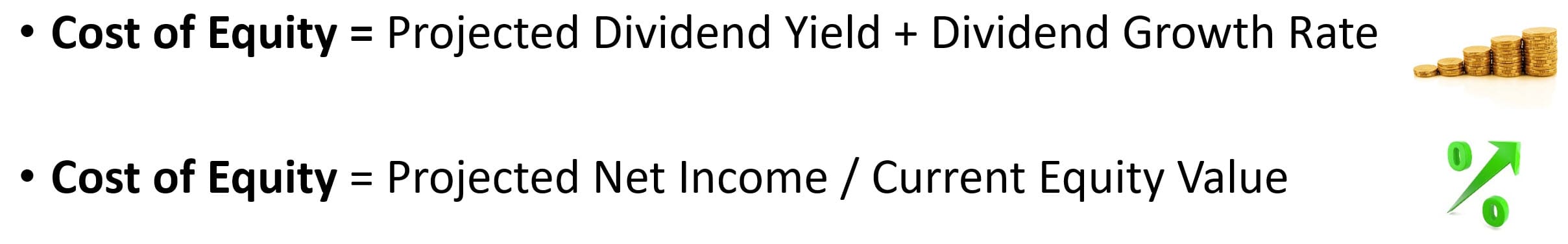 Cost of Equity Based on Dividends and Net Income Cost of Equity Based on Dividends and Net Income