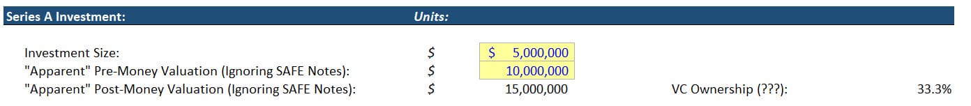 SAFE Notes in a Series A Round SAFE Notes in a Series A Round