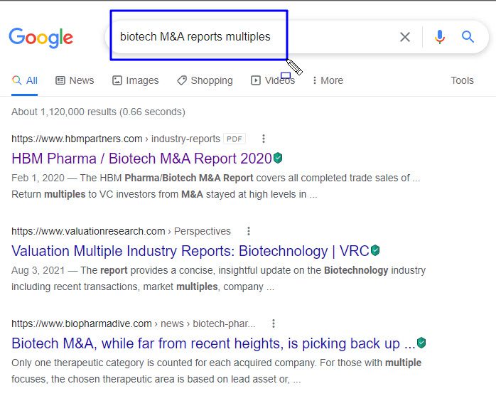 Manually Searching for Precedent Transactions Manually Searching for Precedent Transactions