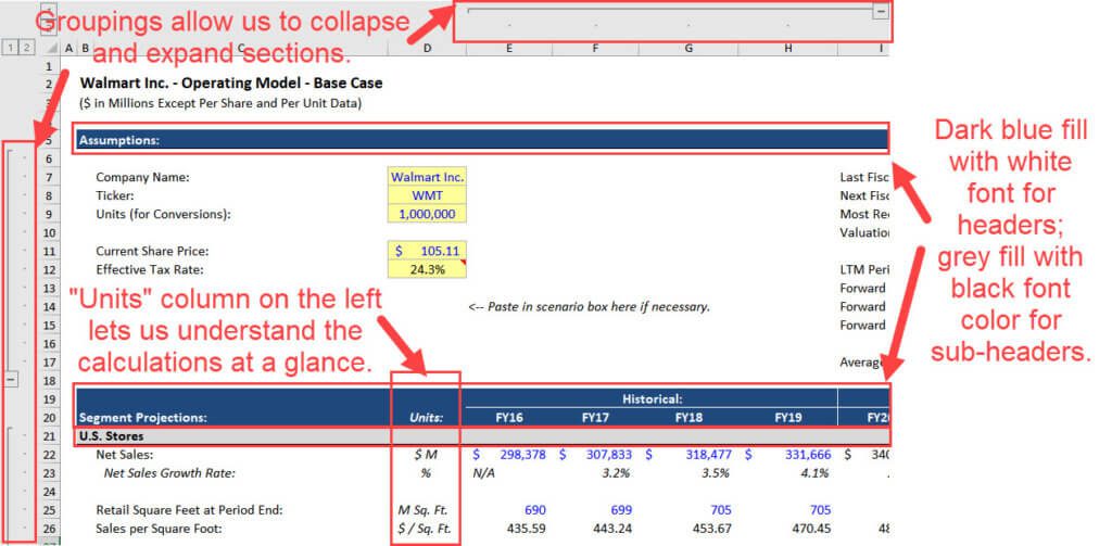 Header and Unit Formatting Header and Unit Formatting