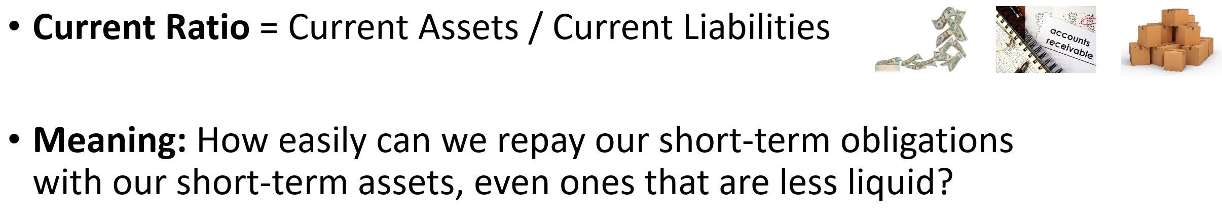 Current Ratio - Formula & Meaning