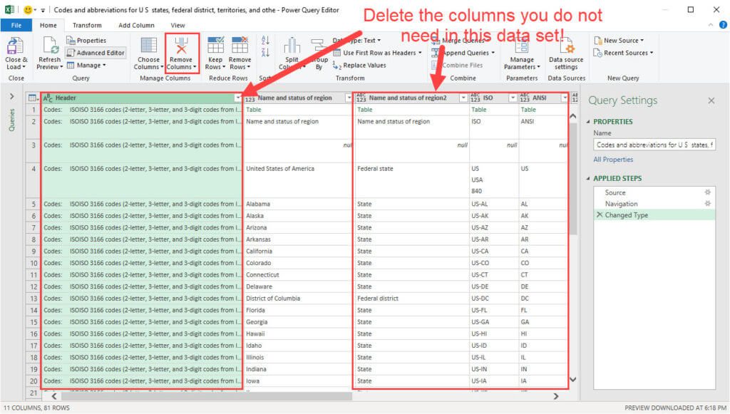 Excel Power Query - Step 3