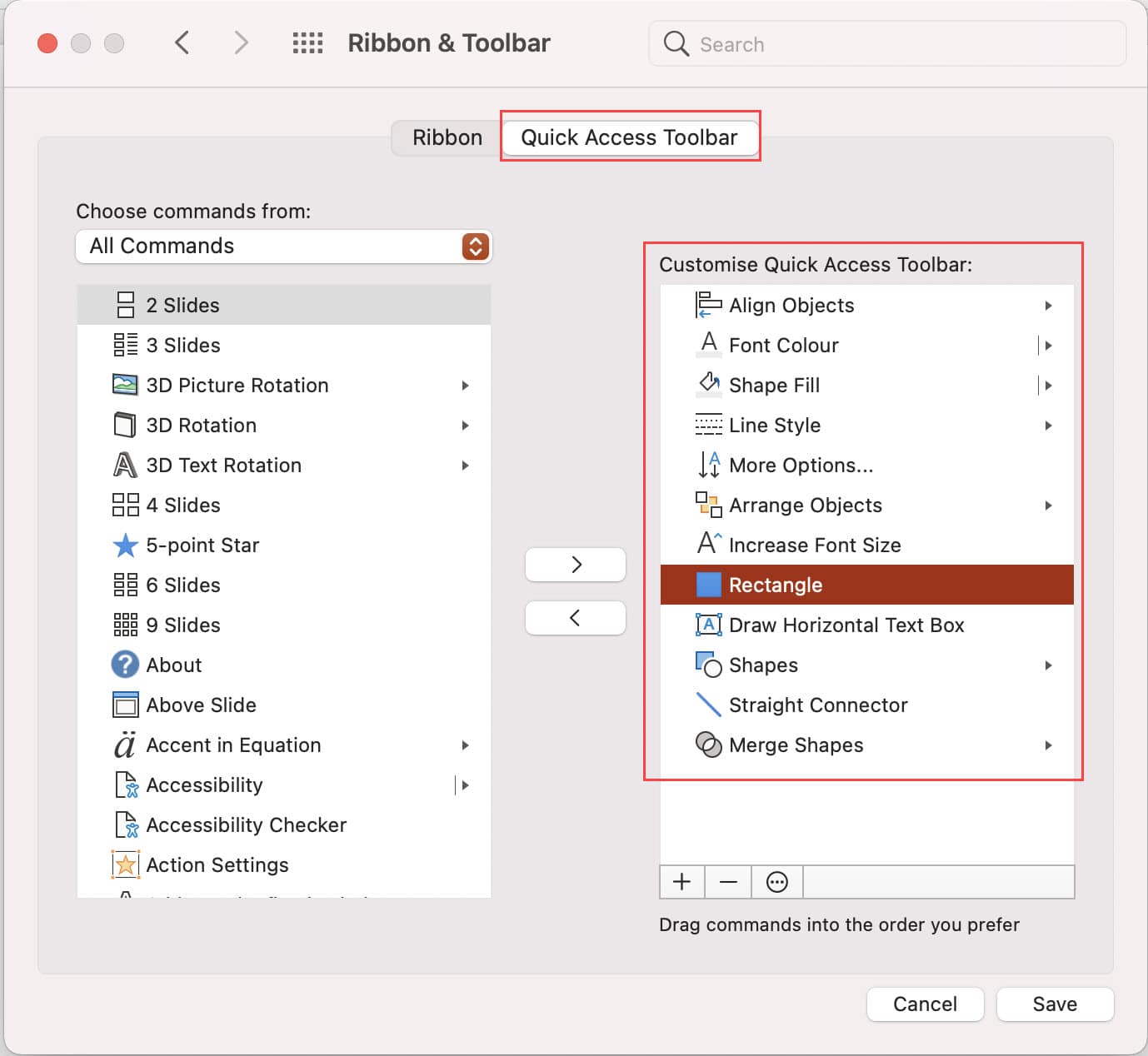 PowerPoint Quick Access Toolbar - Mac Version and Small Differences PowerPoint Quick Access Toolbar - Mac Version and Small Differences
