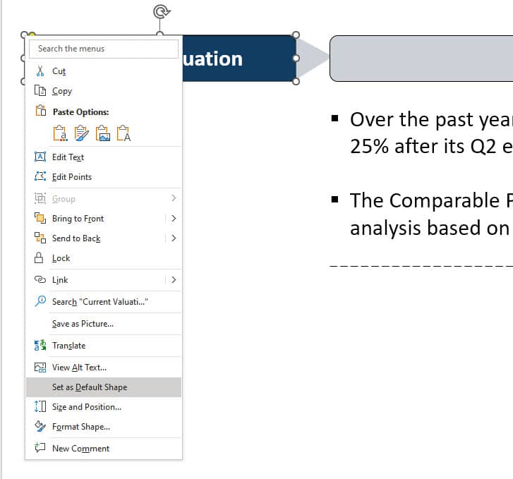 Default Shapes in PowerPoint Default Shapes in PowerPoint