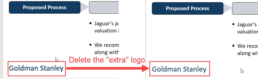Deleting Unnecessary Company Logos on Normal Slides Deleting Unnecessary Company Logos on Normal Slides